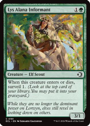 Image of Lys Alana Informant (ECL-181) - Lorwyn Eclipsed