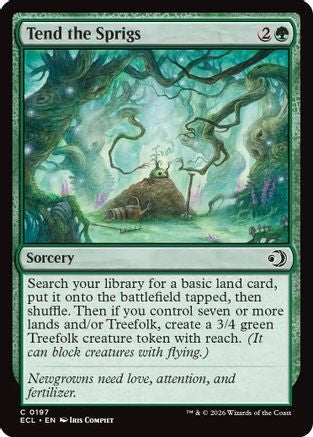 Image of Tend the Sprigs (ECL-197) - Lorwyn Eclipsed Foil