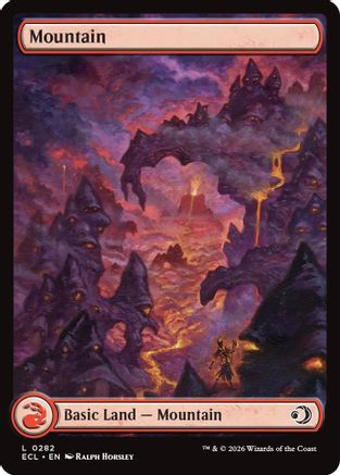 Image of Mountain (0282) (ECL-282) - Lorwyn Eclipsed Foil