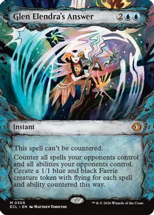 Image of Glen Elendra's Answer (Showcase) (ECL-306) - Lorwyn Eclipsed Foil
