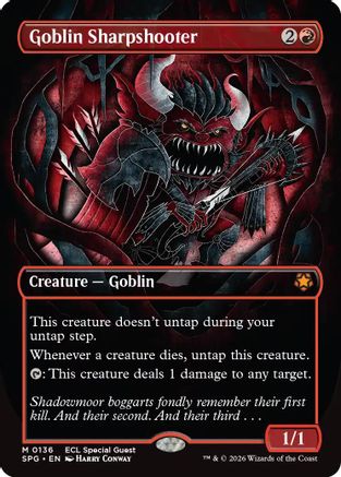 Image of Goblin Sharpshooter (Borderless) (SPG-136) - Special Guests Foil