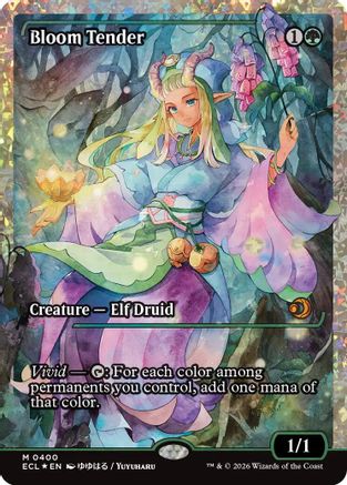 Image of Bloom Tender (0400) (Showcase) (Fracture Foil) (ECL-400) - Lorwyn Eclipsed Foil