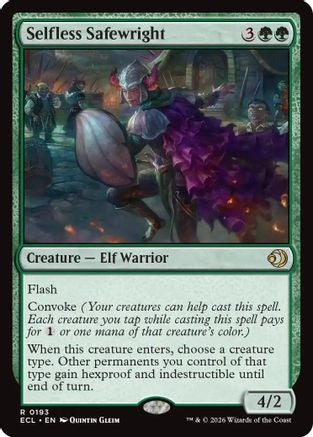 Image of Selfless Safewright (ECL-193) - Lorwyn Eclipsed Foil