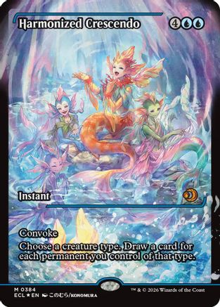 Image of Harmonized Crescendo (0384) (Showcase) (ECL-384) - Lorwyn Eclipsed Foil