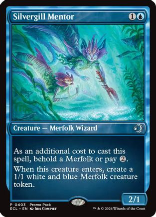 Image of Silvergill Mentor (PPECL-403) - Promo Pack: Lorwyn Eclipsed Foil