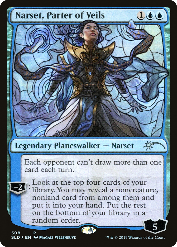 Image of Narset, Parter of Veils (Stained Glass) (SLD-508) - Secret Lair Drop Foil