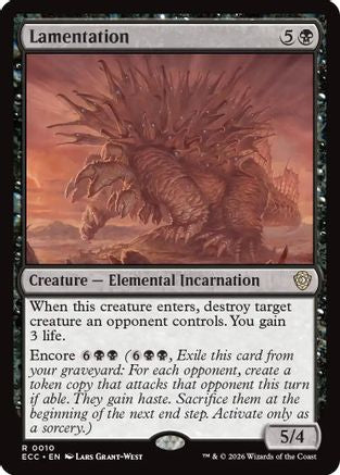 Image of Lamentation (ECC-010) - Commander: Lorwyn Eclipsed