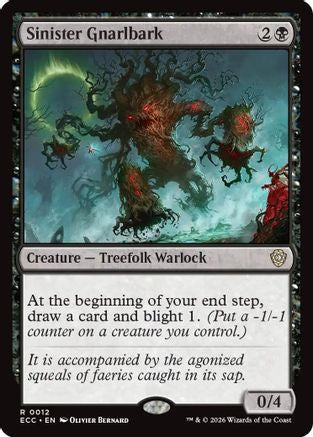 Image of Sinister Gnarlbark (ECC-012) - Commander: Lorwyn Eclipsed