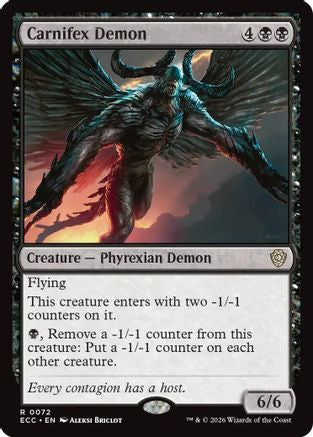Image of Carnifex Demon (ECC-072) - Commander: Lorwyn Eclipsed