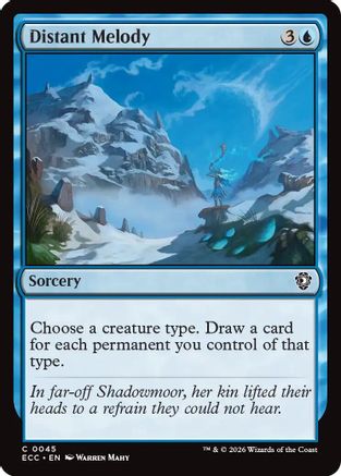 Image of Distant Melody (ECC-045) - Commander: Lorwyn Eclipsed