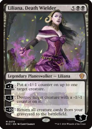 Image of Liliana, Death Wielder (ECC-078) - Commander: Lorwyn Eclipsed