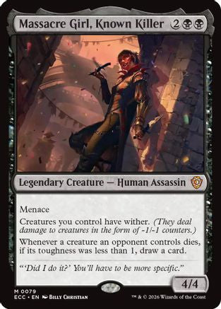 Image of Massacre Girl, Known Killer (ECC-079) - Commander: Lorwyn Eclipsed