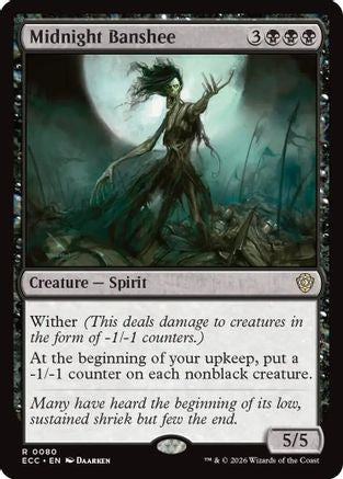 Image of Midnight Banshee (ECC-080) - Commander: Lorwyn Eclipsed