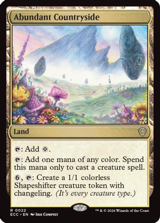 Image of Abundant Countryside (ECC-022) - Commander: Lorwyn Eclipsed