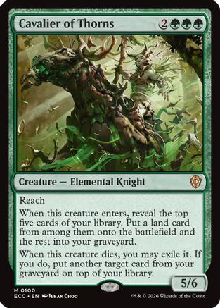 Image of Cavalier of Thorns (ECC-100) - Commander: Lorwyn Eclipsed