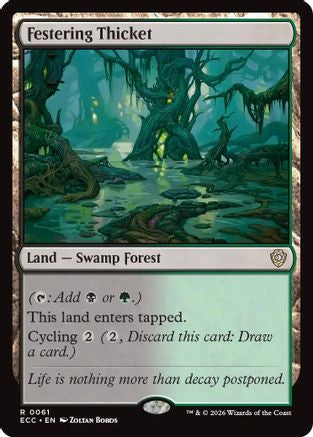Image of Festering Thicket (ECC-061) - Commander: Lorwyn Eclipsed
