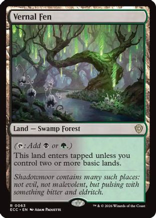 Image of Vernal Fen (ECC-063) - Commander: Lorwyn Eclipsed