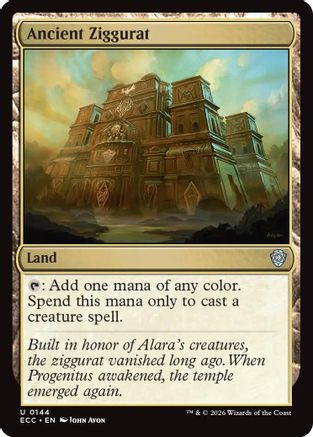 Image of Ancient Ziggurat (ECC-144) - Commander: Lorwyn Eclipsed