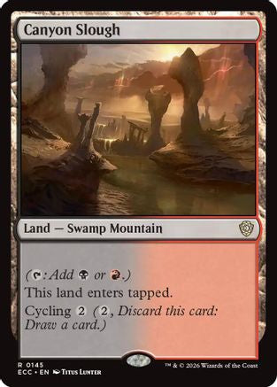 Image of Canyon Slough (ECC-145) - Commander: Lorwyn Eclipsed