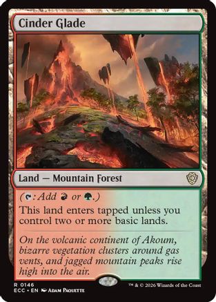 Image of Cinder Glade (ECC-146) - Commander: Lorwyn Eclipsed