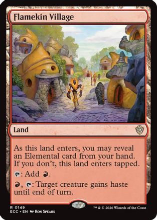 Image of Flamekin Village (ECC-149) - Commander: Lorwyn Eclipsed