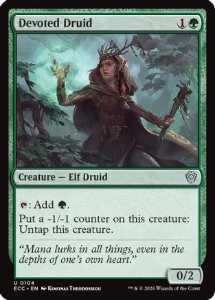 Image of Devoted Druid (ECC-104) - Commander: Lorwyn Eclipsed