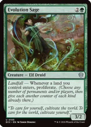 Image of Evolution Sage (ECC-105) - Commander: Lorwyn Eclipsed