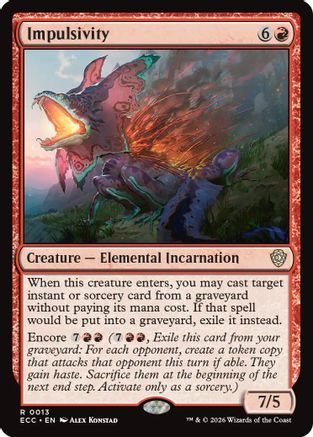 Image of Impulsivity (ECC-013) - Commander: Lorwyn Eclipsed