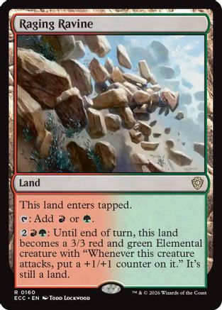 Image of Raging Ravine (ECC-160) - Commander: Lorwyn Eclipsed