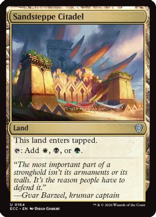 Image of Sandsteppe Citadel (ECC-164) - Commander: Lorwyn Eclipsed