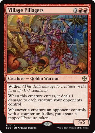 Image of Village Pillagers (ECC-014) - Commander: Lorwyn Eclipsed