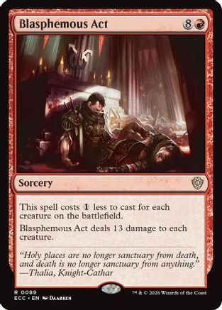 Image of Blasphemous Act (ECC-089) - Commander: Lorwyn Eclipsed