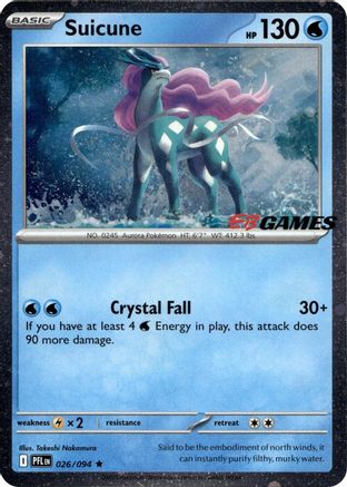 Image of Suicune (EB Games Exclusive) 026  - Holofoil Miscellaneous Cards & Products - Rare