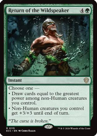 Image of Return of the Wildspeaker (ECC-115) - Commander: Lorwyn Eclipsed