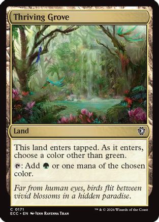 Image of Thriving Grove (ECC-171) - Commander: Lorwyn Eclipsed
