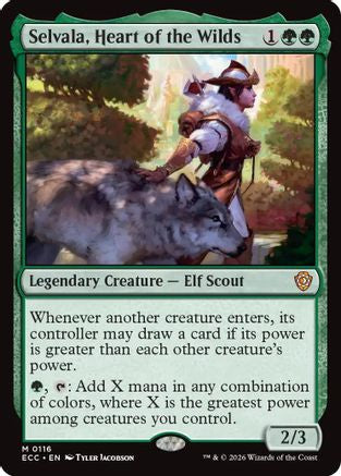 Image of Selvala, Heart of the Wilds (ECC-116) - Commander: Lorwyn Eclipsed