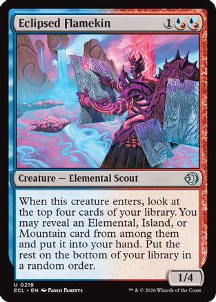 Image of Eclipsed Flamekin (ECL-219) - Lorwyn Eclipsed
