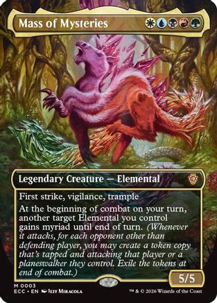 Image of Mass of Mysteries (Borderless) (ECC-003) - Commander: Lorwyn Eclipsed