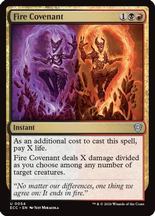 Image of Fire Covenant (ECC-054) - Commander: Lorwyn Eclipsed