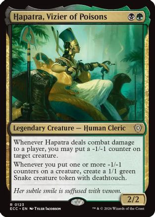 Image of Hapatra, Vizier of Poisons (ECC-123) - Commander: Lorwyn Eclipsed