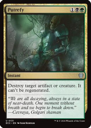 Image of Putrefy (ECC-131) - Commander: Lorwyn Eclipsed