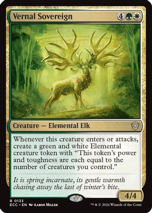 Image of Vernal Sovereign (ECC-135) - Commander: Lorwyn Eclipsed