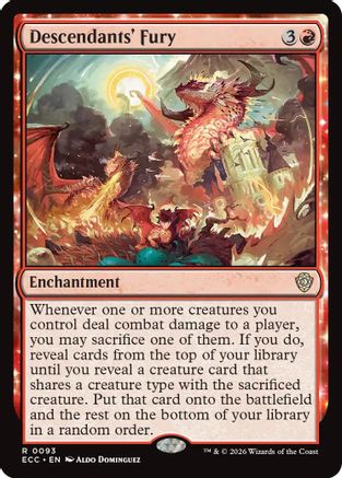 Image of Descendants' Fury (ECC-093) - Commander: Lorwyn Eclipsed