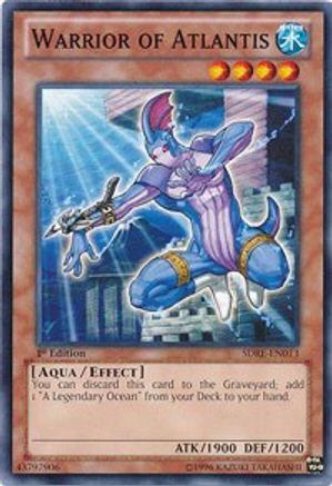 Image of Warrior of Atlantis (SDRE-EN013) - Structure Deck: Realm of the Sea Emperor 1st Edition