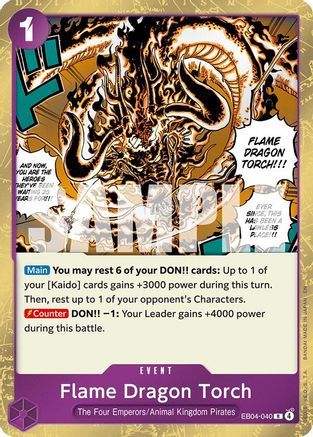 Image of Flame Dragon Torch (EB04-040) - The Azure Sea's Seven Foil