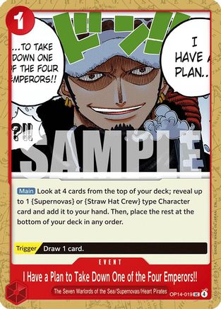 Image of I Have a Plan to Take Down One of the Four Emperors!! (OP14-019) - The Azure Sea's Seven
