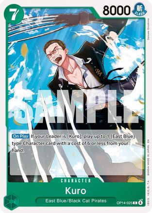 Image of Kuro (OP14-025) - The Azure Sea's Seven