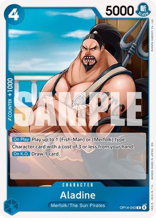 Image of Aladine (OP14-043) - The Azure Sea's Seven Foil