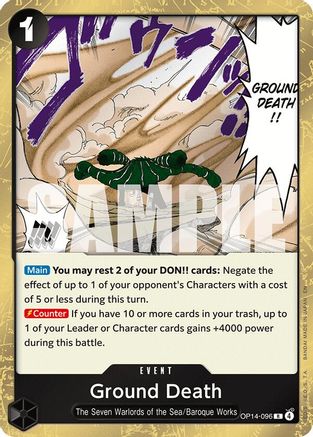 Image of Ground Death (OP14-096) - The Azure Sea's Seven Foil