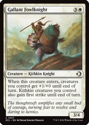 Image of Gallant Fowlknight (ECL-017) - Lorwyn Eclipsed Foil